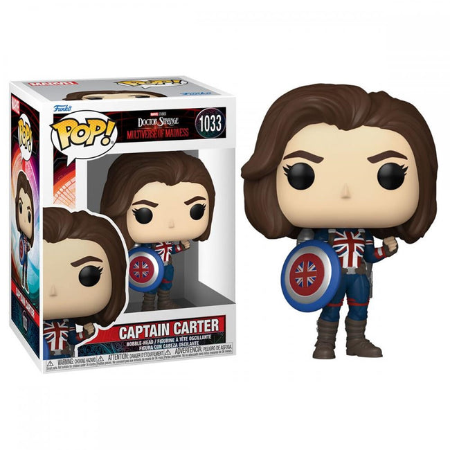 Funko Pop Marvel Doctor Strange Multiverso De La Locura Capitana Carter 62408 Hover Image