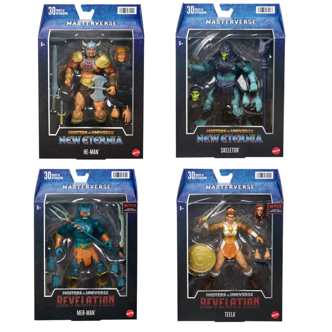 Surtido Figuras Mattel Masters Of The Universe 6 Unidades Hover Image