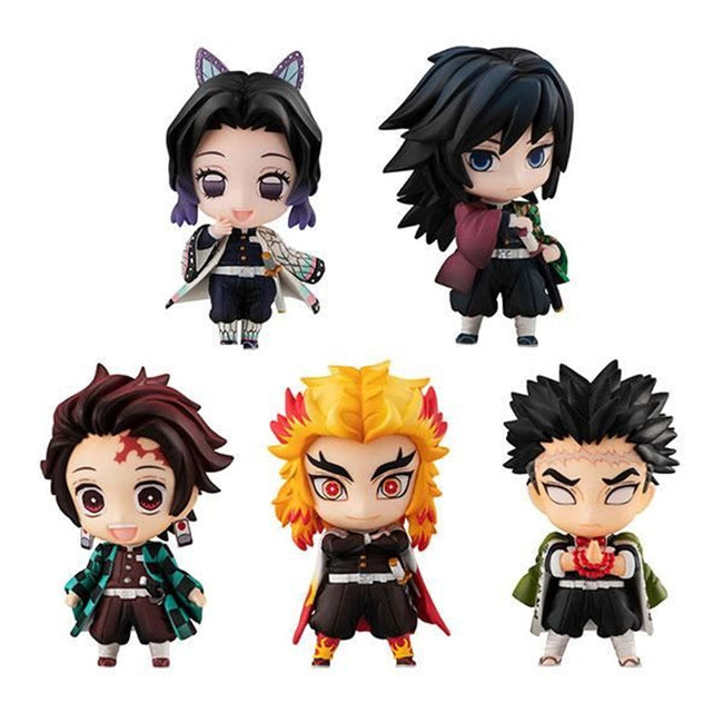 Pack 5 Figuras Megahouse Demon Slayer Kimetsu No Yaiba Sailor Tanjiro & The Hashira Set A Hover Image