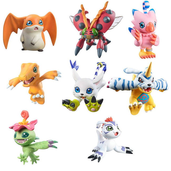 Pack 8 Figuras Megahouse Digimon Adventure Digicolle! Series Mix Special Edition Gift Set Hover Image