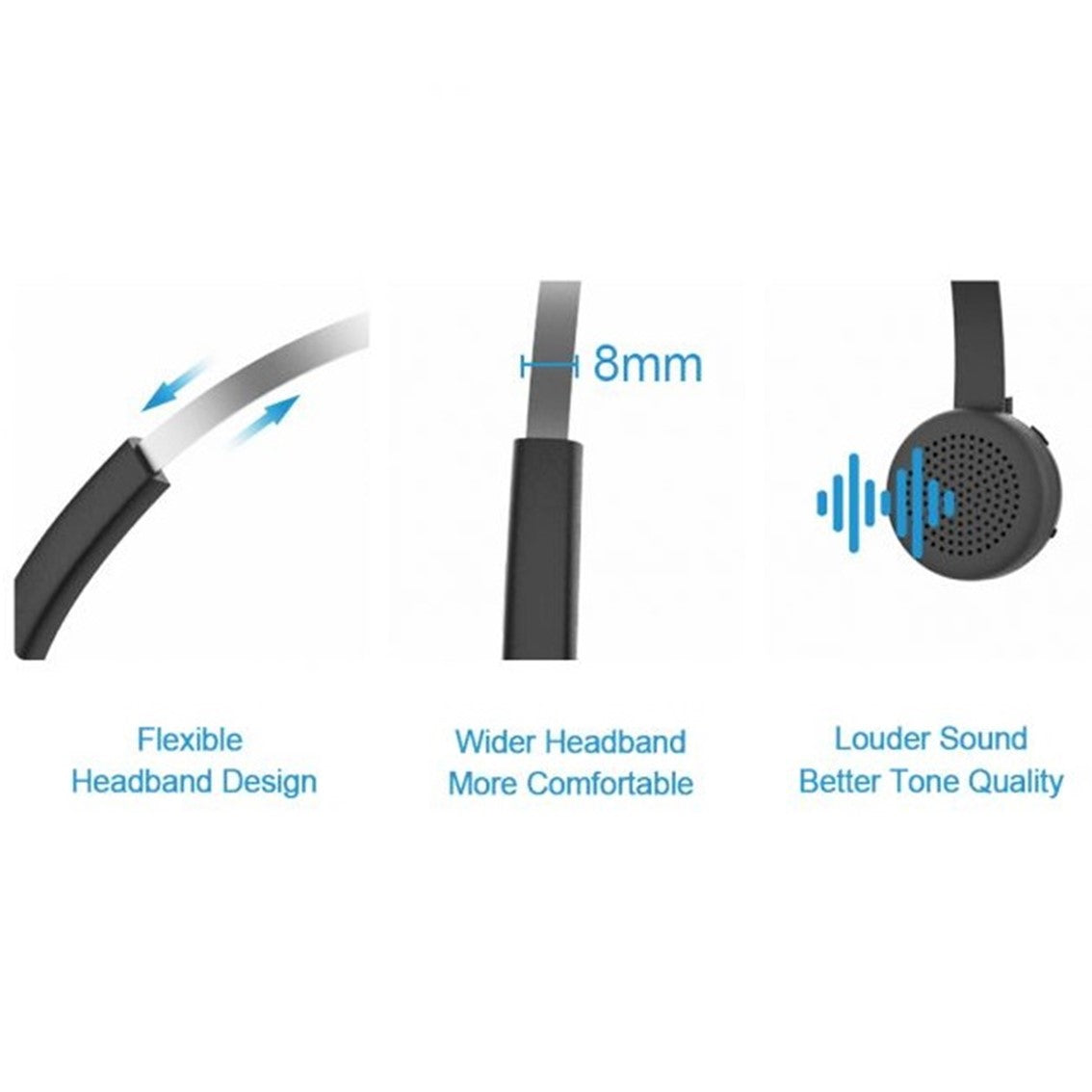 Auricular Conceptronic Bluetooth Polona03bd Con Base De Carga Headset Mono