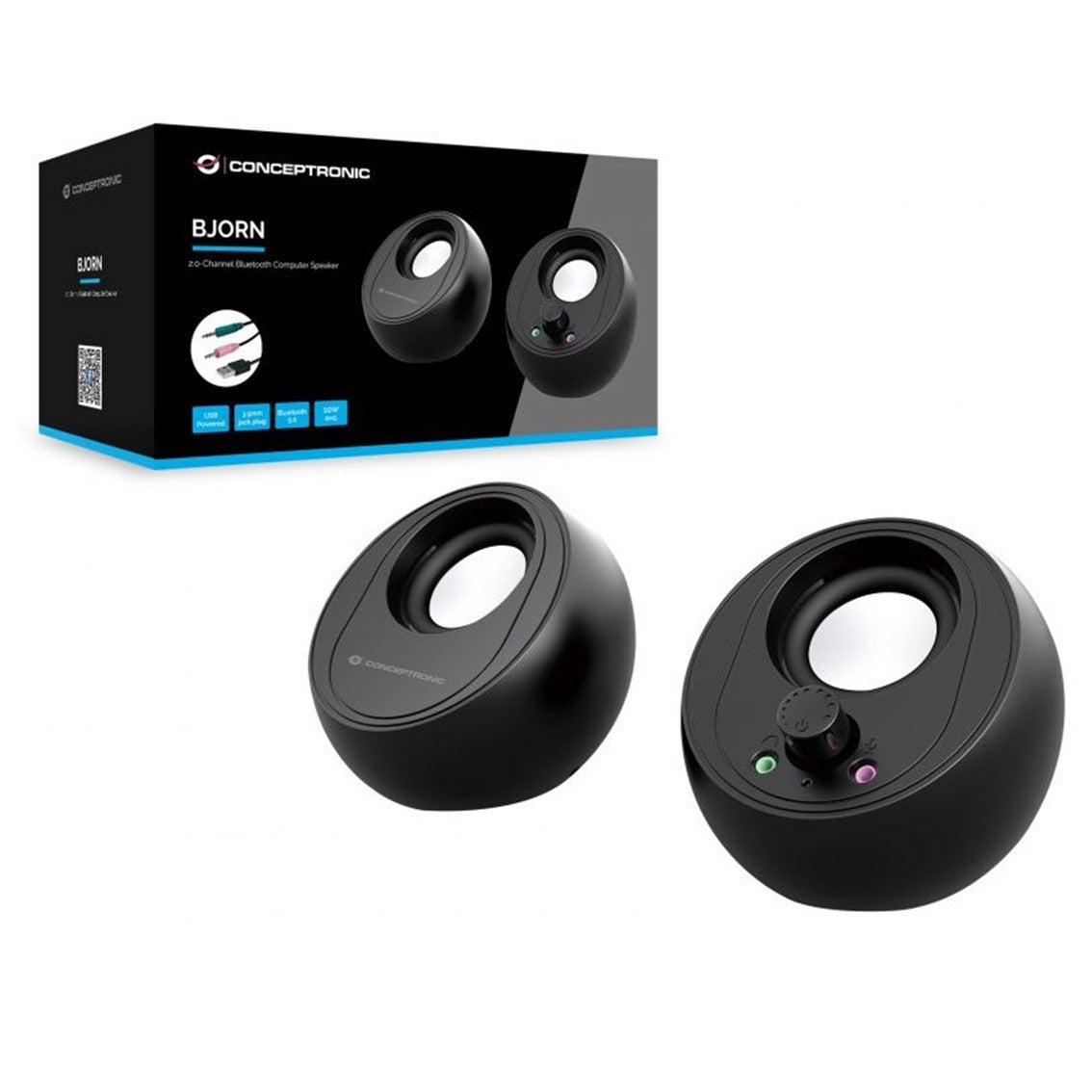 Altavoces Conceptronic Bjorn01b - 10w - Negro