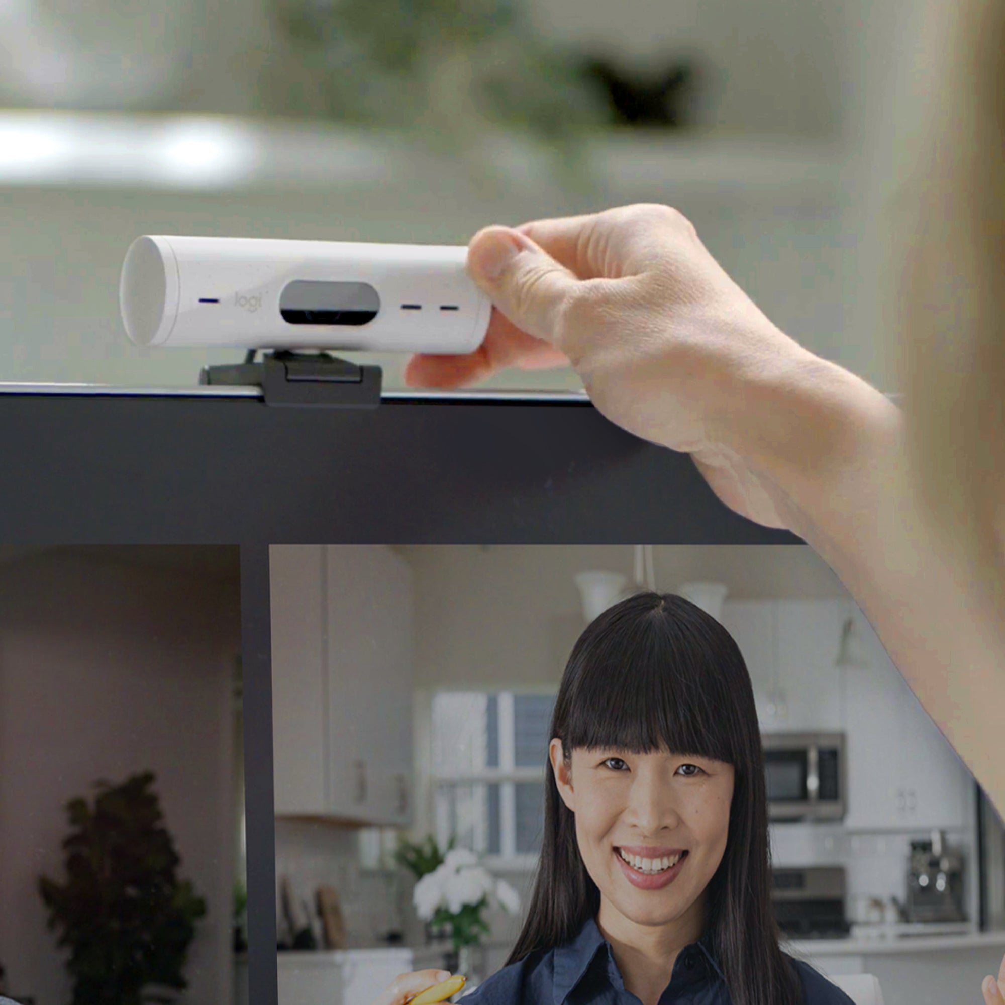 Webcam Logitech Brio 500 Blanco Crudo Full Hd - Usb Tipo C
