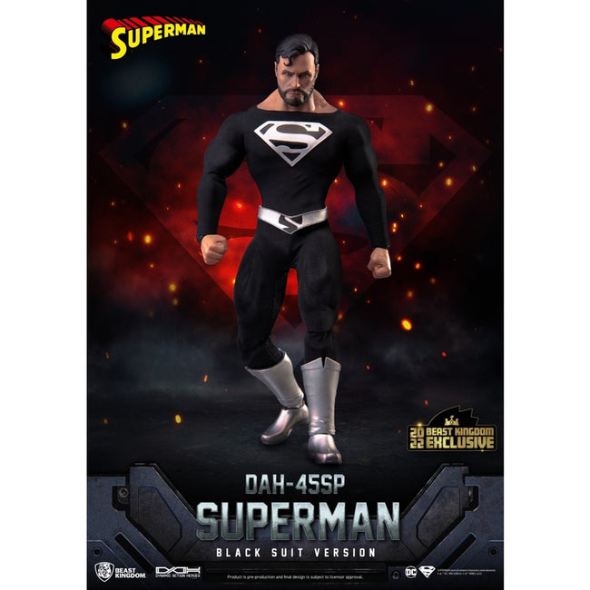 Figura Beast Kingdom Dc Comics Superman Dynamic8h Traje Negro Especial Hover Image