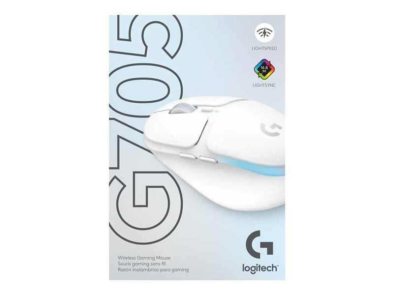 Mouse Raton Logitech G G705 Wireless Inalambrico 8200ppp Blanco