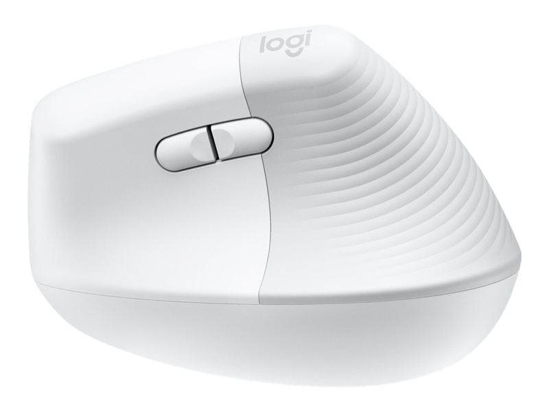 Mouse Raton Vertical Logitech Lift Para Mac 6 Botones 4000 Dpi Wireless Inalambrico Blanco Hueso