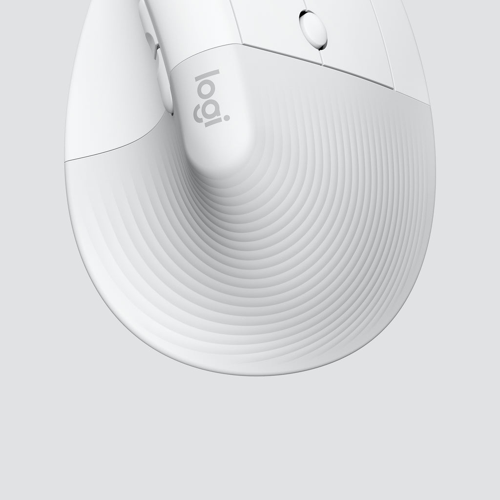 Mouse Raton Vertical Logitech Lift For Business 6 Botones 4000 Dpi Wireless Inalambrico Blanco Hueso