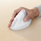 Mouse Raton Vertical Logitech Lift For Business 6 Botones 4000 Dpi Wireless Inalambrico Blanco Hueso