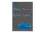 Mouse Raton Logitech G102 Lightsync Azul Gaming 8.000 Dpi 6 Botones