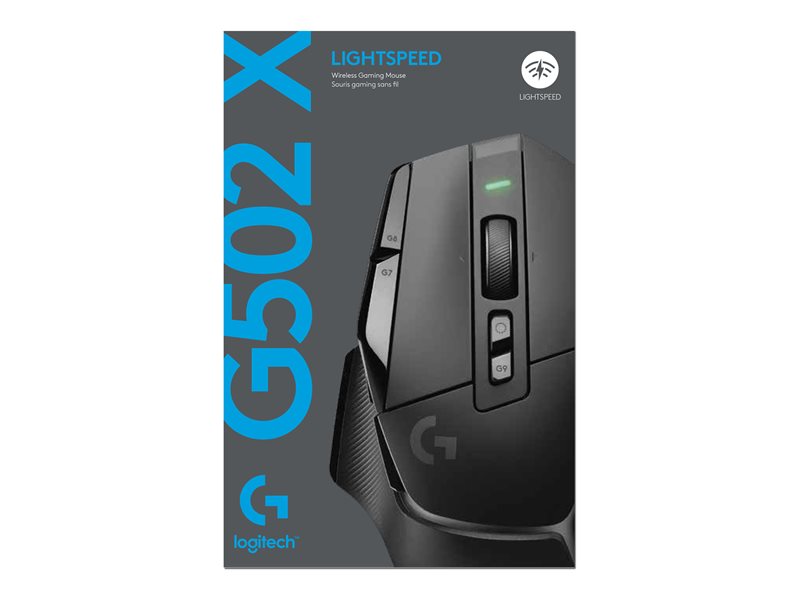 Mouse Raton Logitech G G502 X Lightspeed Gaming Optico Wireless Inalambrico 25600ppp Negro