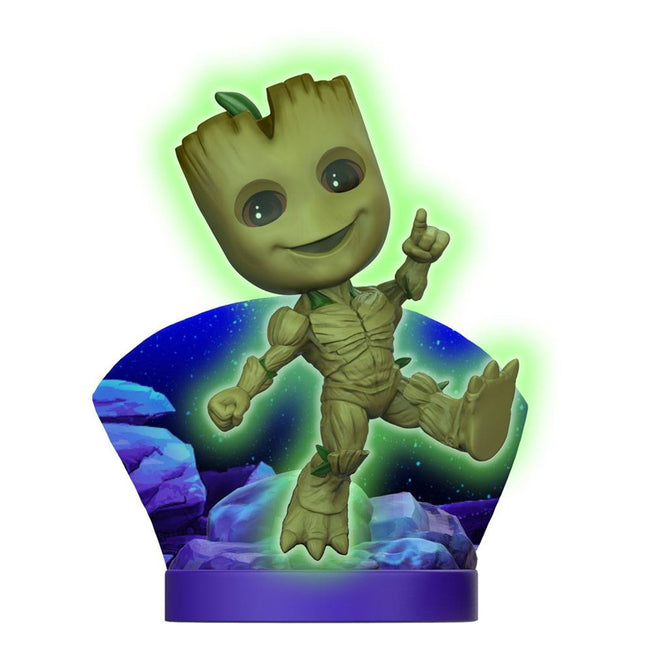 Figura The Loyal Subjects Mini Diorama Superama Groot Glow In The Dark Hover Image