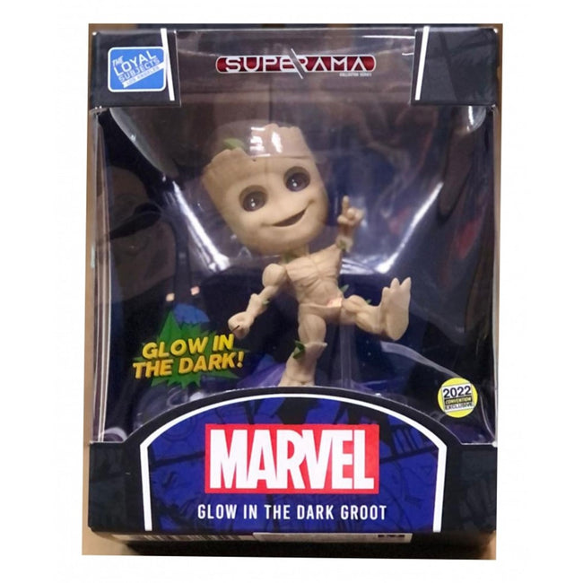 Figura The Loyal Subjects Mini Diorama Superama Groot Glow In The Dark Main Image