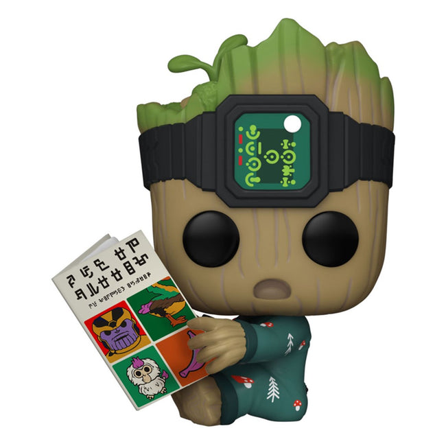 Funko Pop Marvel Guardianes De La Galaxia Groot En Pijama Con Libro 70651 Hover Image