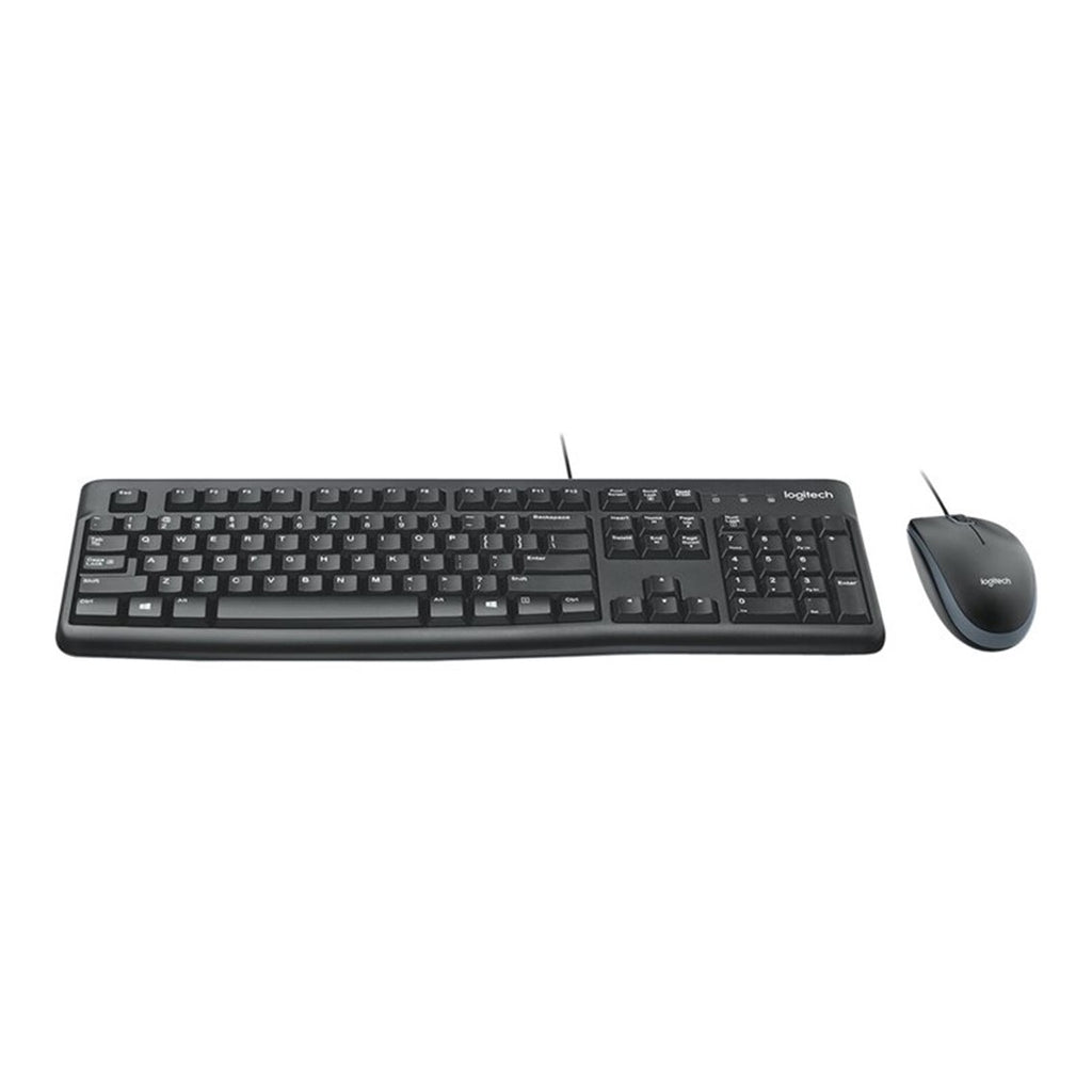 Teclado + Mouse Logitech Mk120 Optico Usb 2.0 Negro Ingles Uk