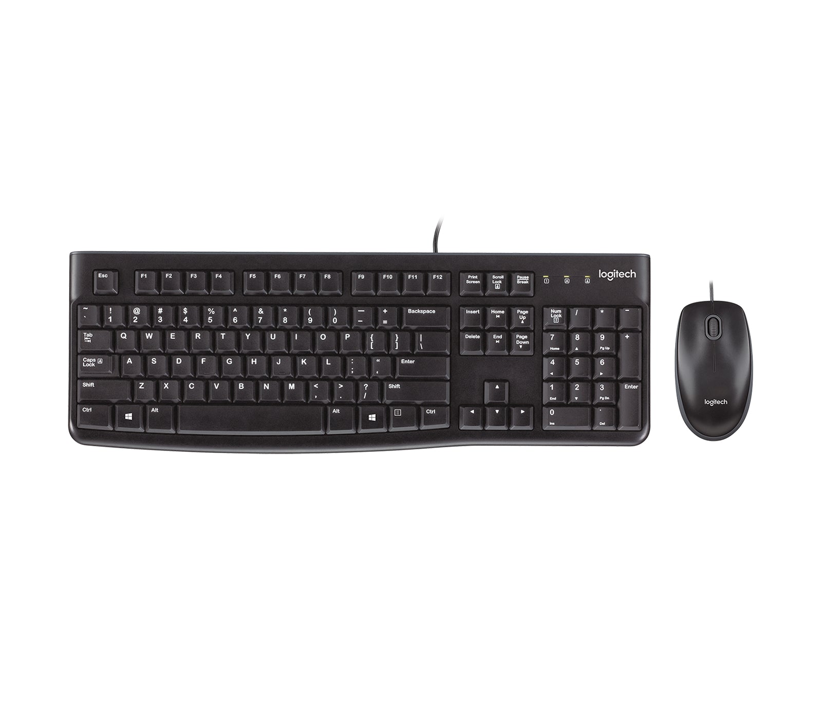 Teclado + Mouse Logitech Mk120 Optico Usb 2.0 Negro Ingles Uk