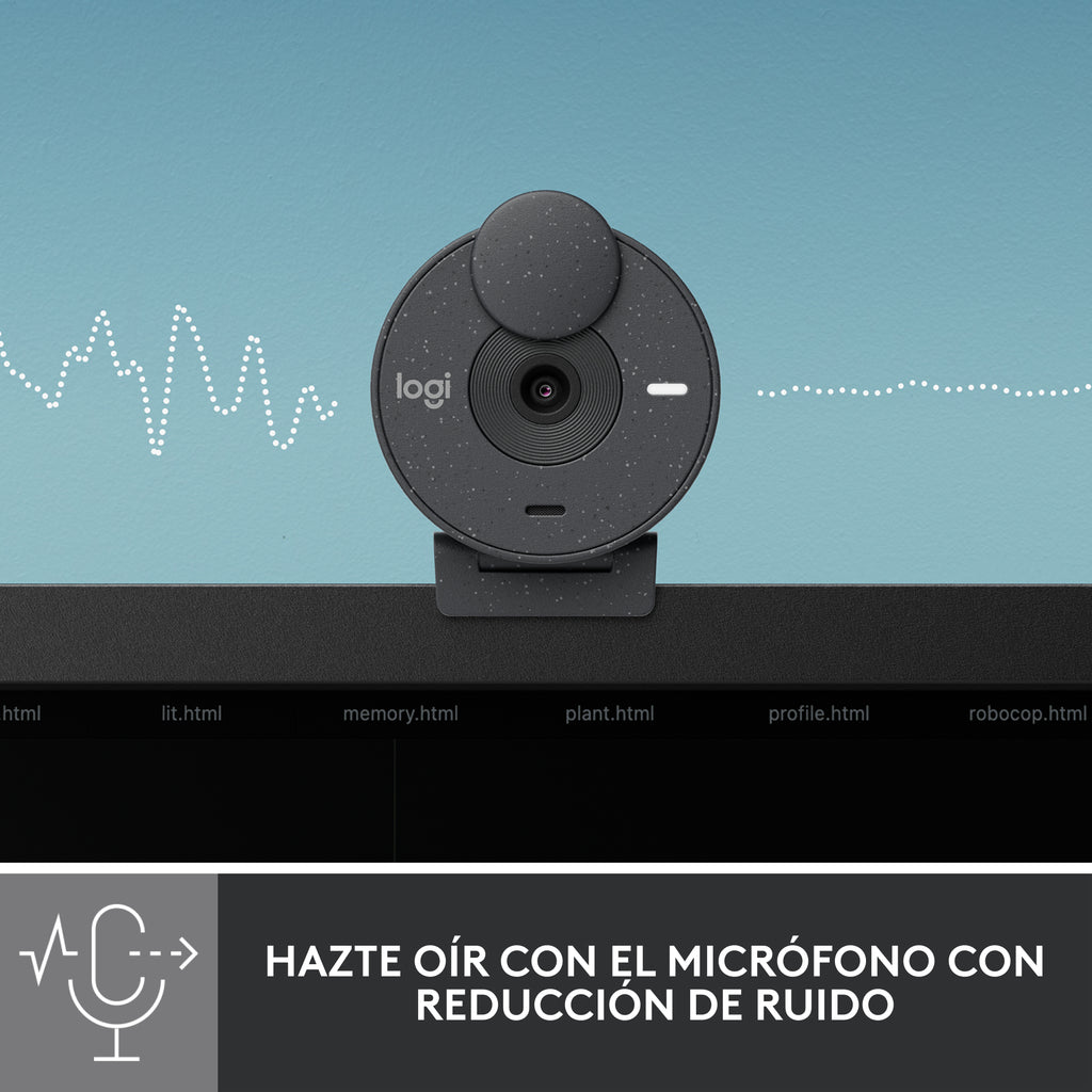 Webcam Logitech Brio 300 Grafito Full Hd - Usb Tipo C