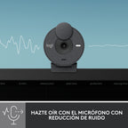 Webcam Logitech Brio 300 Grafito Full Hd - Usb Tipo C
