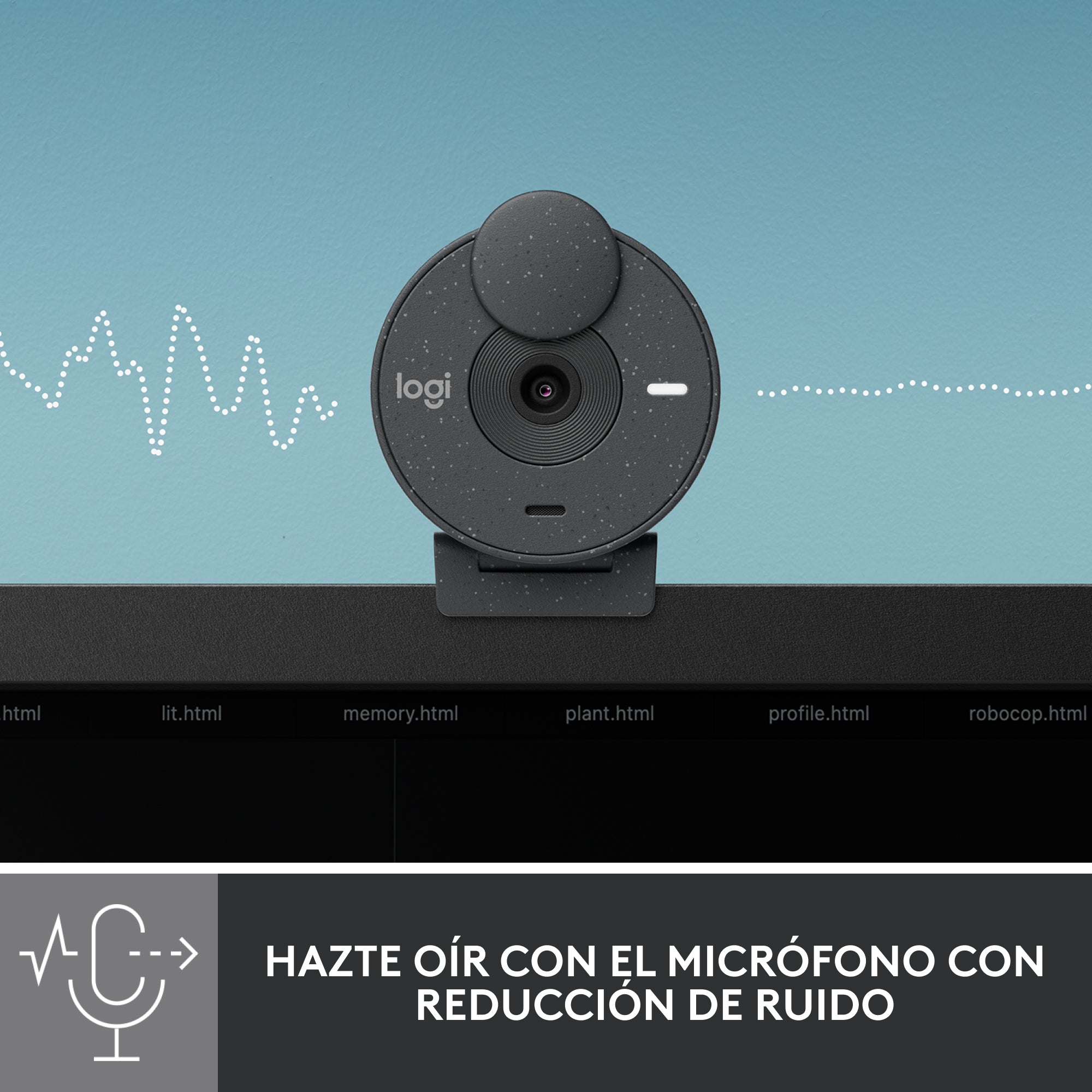 Webcam Logitech Brio 300 Grafito Full Hd - Usb Tipo C