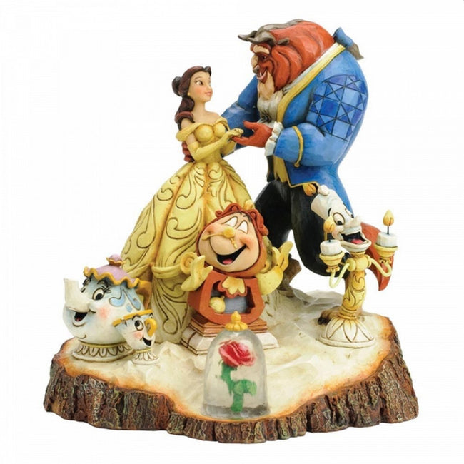 Figura Enesco Disney La Bella Y La Bestia By Heart Hover Image