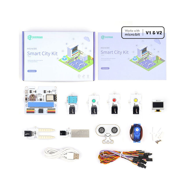 Kit De Sensores Inteligentes Micro:bit Ciudad Inteligente - Smart City Kit - Sin Placa Hover Image