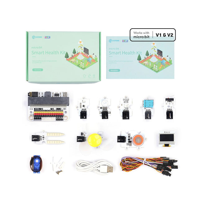 Kit De Sensores Inteligentes Micro:bit Salud Inteligente - Smart Health Kit - Sin Placa Hover Image