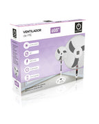 Ventilador De Pie Thulos Et - F16sfv2 40cm - Regulable Hasta 1.3m - 45w