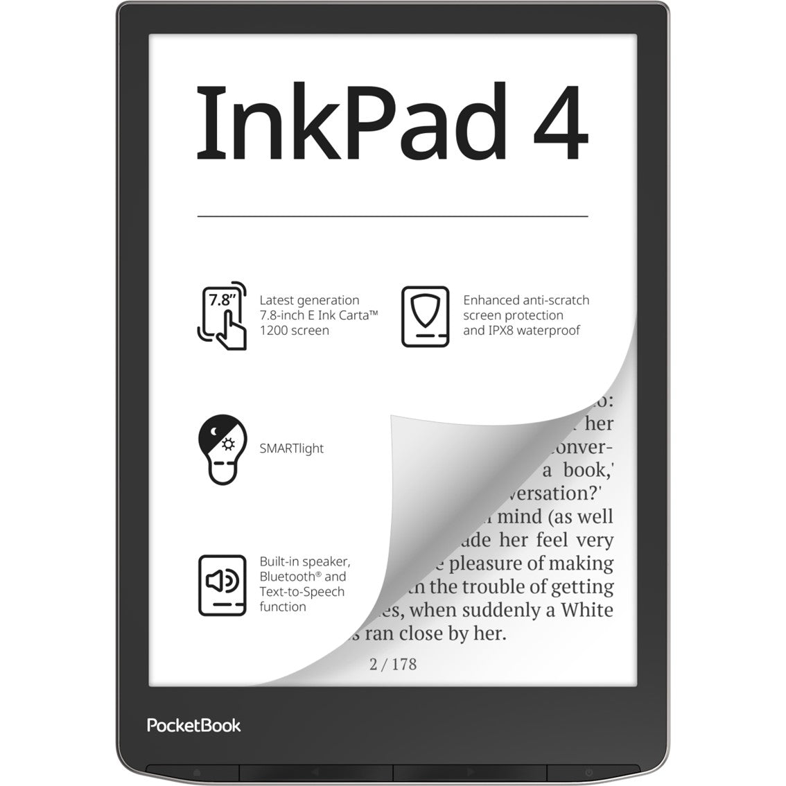 Ebook Pocketbook Inkpad 4 7.8 Pulgadas 32gb Stardust Silver