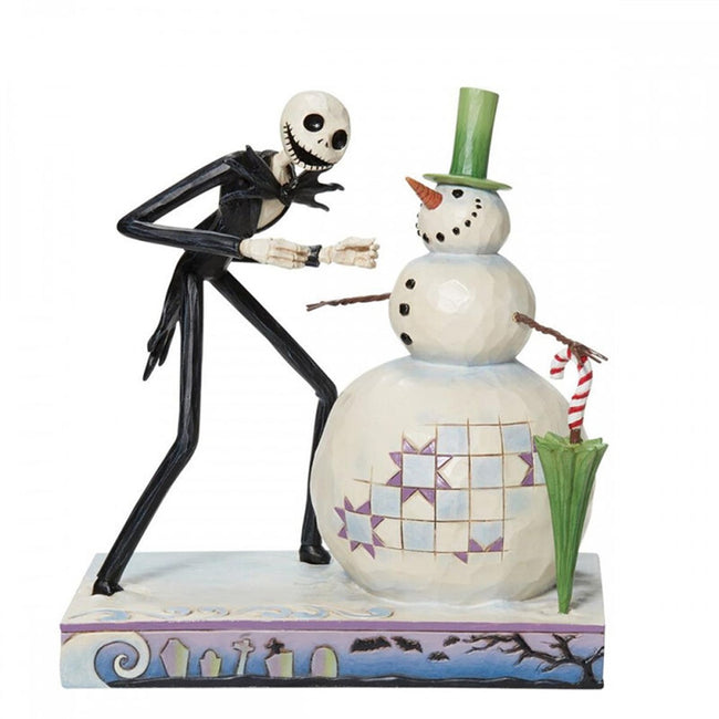 Figura Enesco Disney Pesadilla Antes De Navidad Jack Descubriendo Mueco De Nieve Hover Image