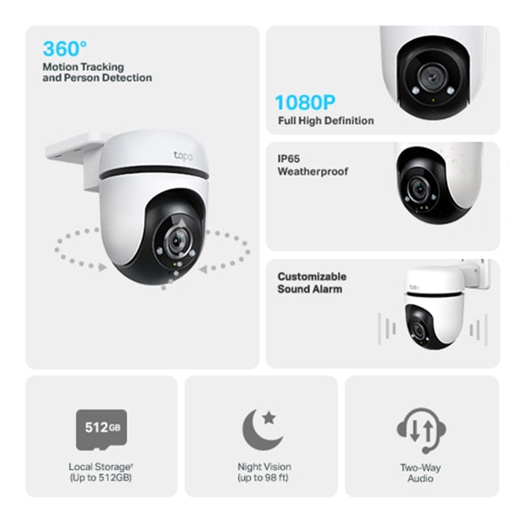 Camara Wifi Tp - Link Tapo C500 Full Hd Exterior Ip65 Vision Nocturna
