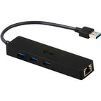 Hub I - Tec Usb 3.0 Delgado Con 3 Puertos Usb 3.0 Y Ethernet Glan Rj - 45