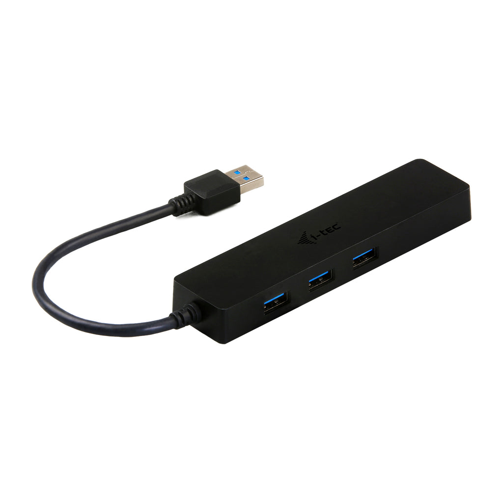 Hub I - Tec Usb 3.0 Delgado Con 3 Puertos Usb 3.0 Y Ethernet Glan Rj - 45