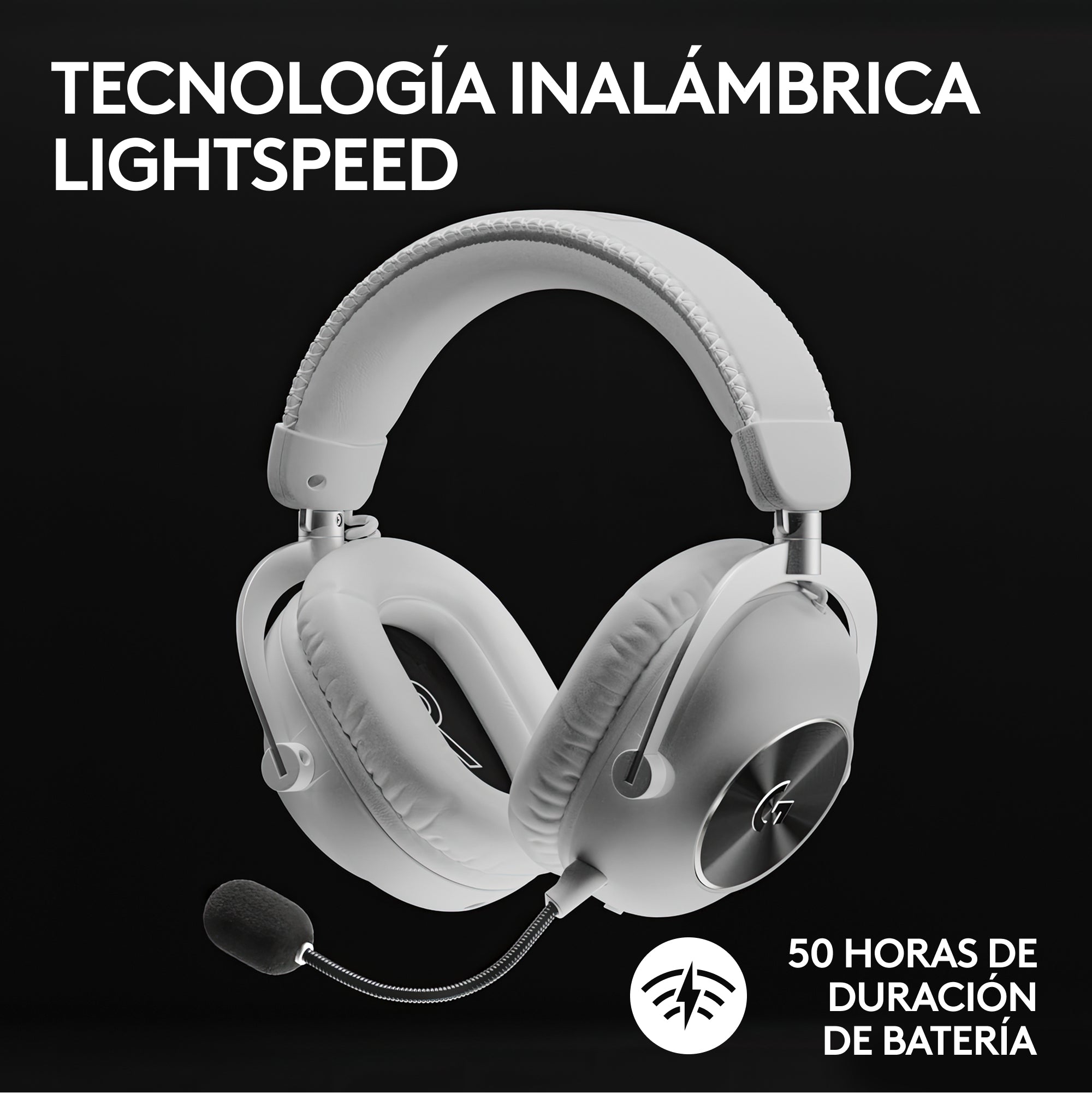 Auriculares Gaming Logitech G Pro X 2 Inalámbricos Con Lightspeed Blancos