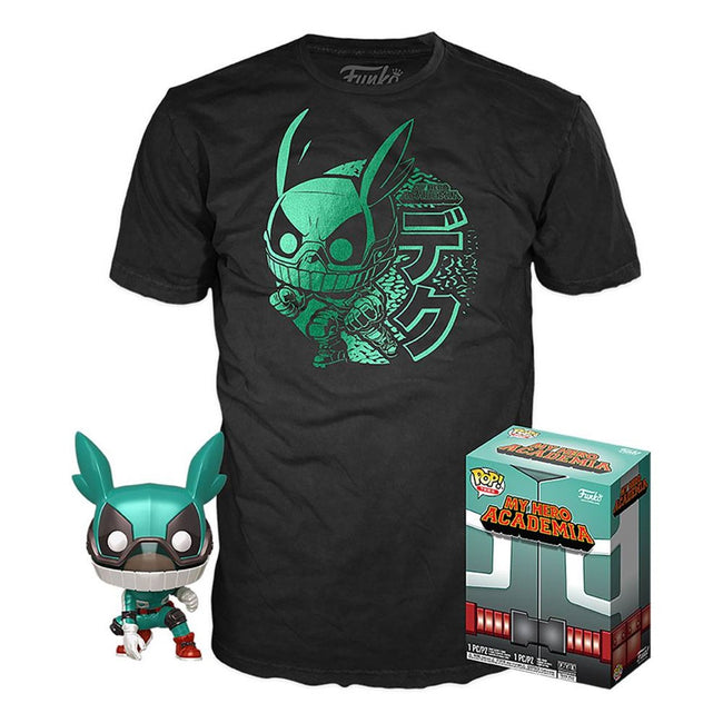 Pop & Tee My Hero Academia Deku Funko + Camiseta Talla M Hover Image
