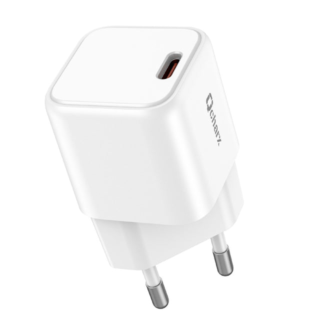 Cargador Mini Qcharx Hera 3a 20w Puerto Tipo C Blanco Adaptado A Regletas Hover Image