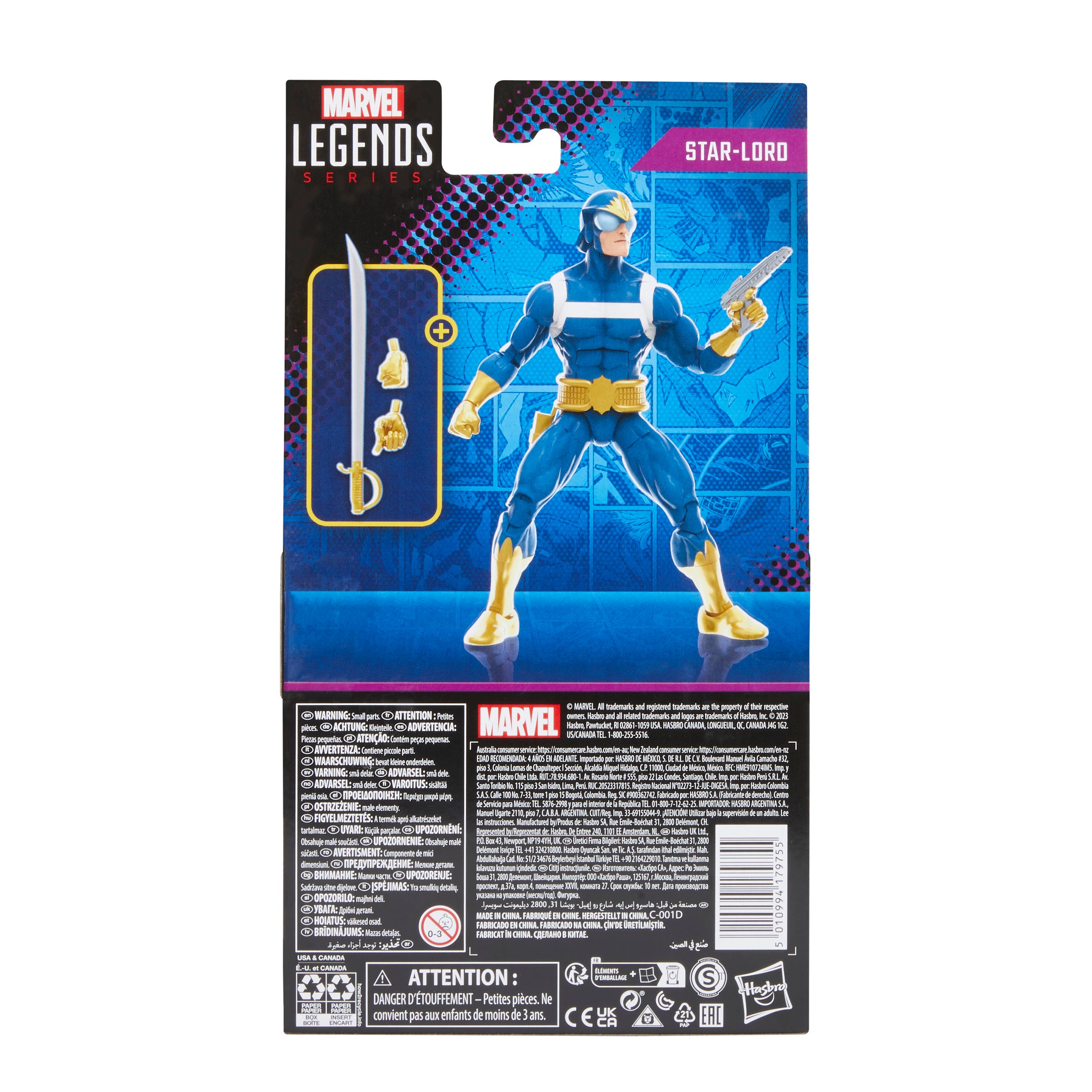 Figura Hasbro Marvel Legends Guardianes De La Galaxia Star - Lord