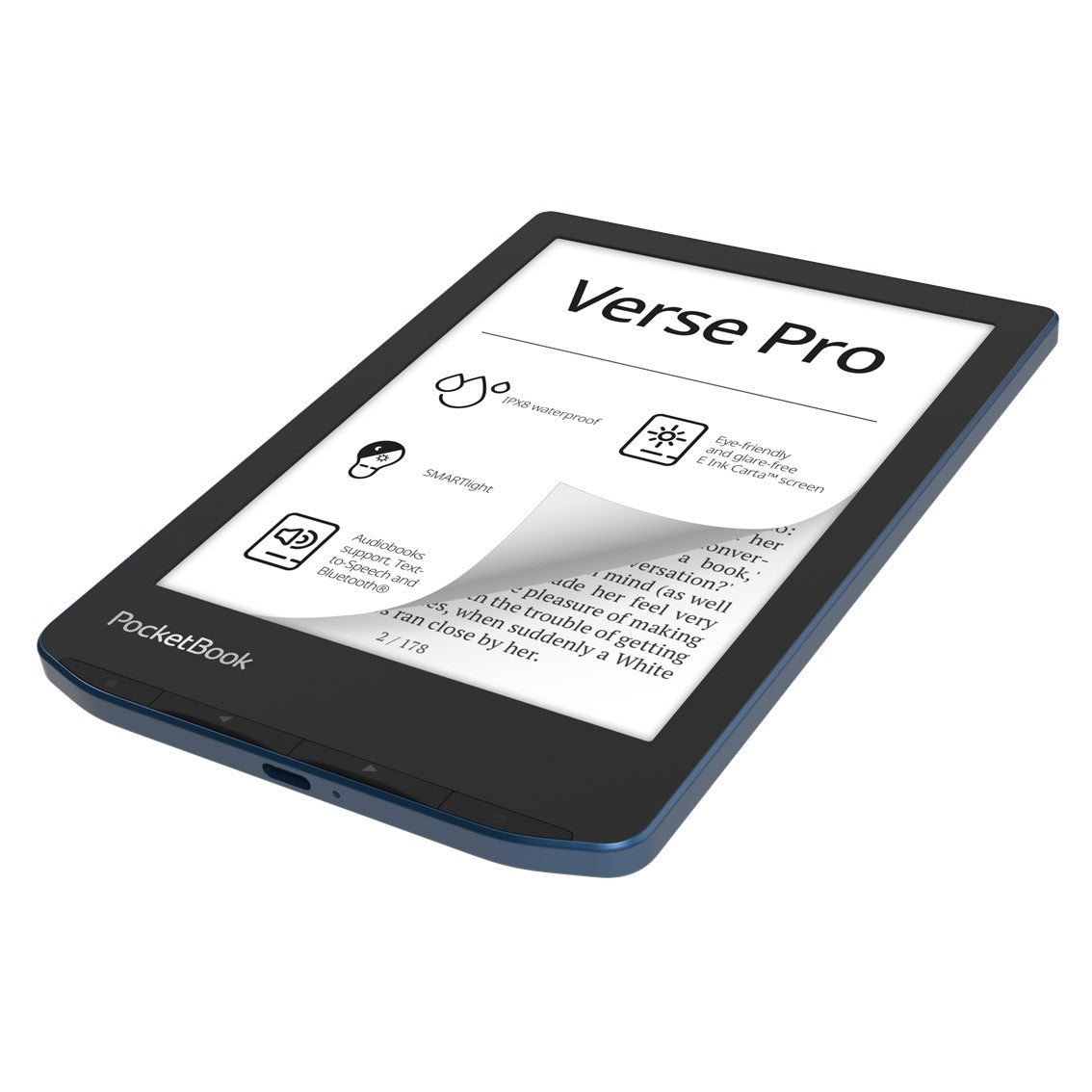 Libro Electronico Ebook Pocketbook Verse Pro Ereader 6 Pulgadas 16 Gb Azul - Azure