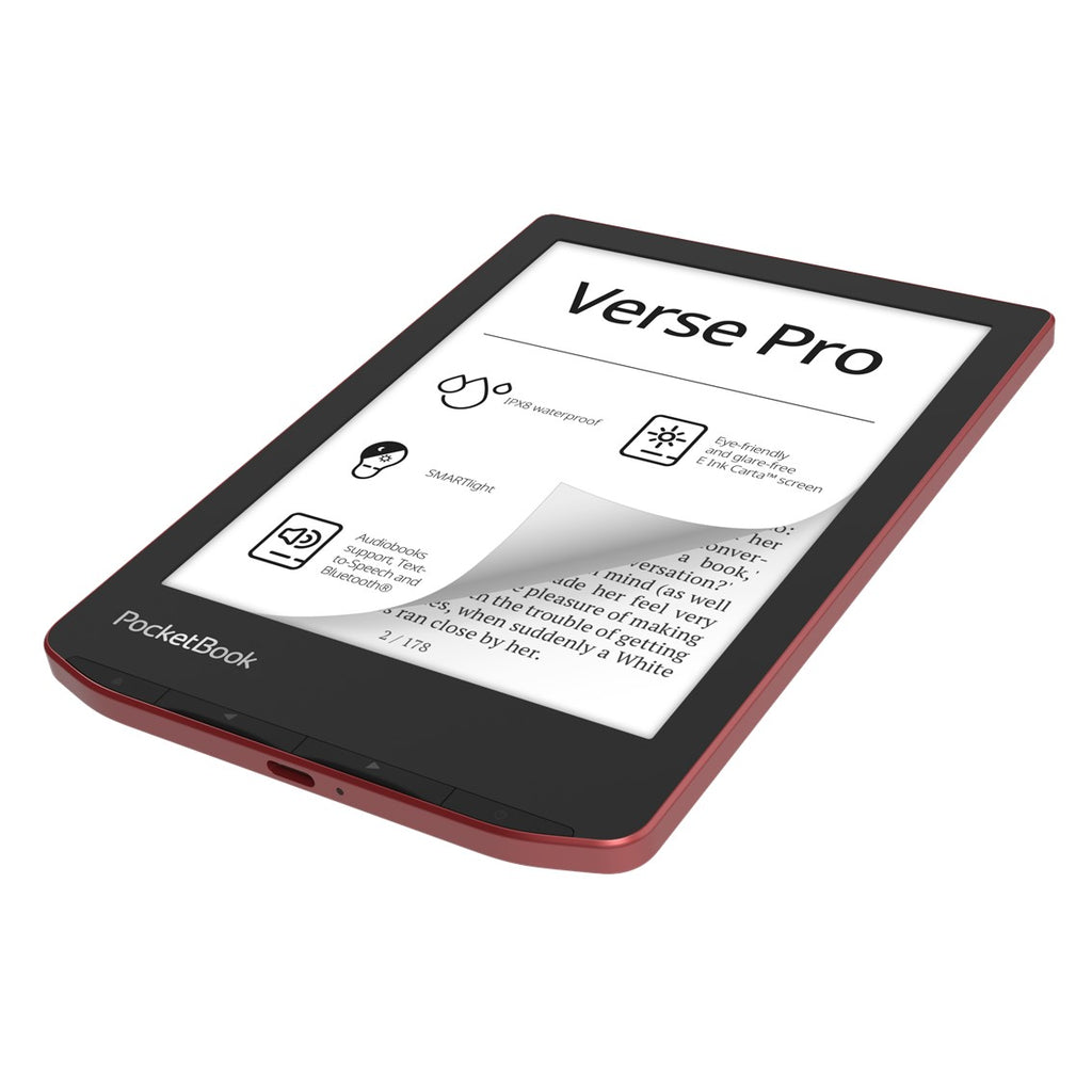 Libro Electronico Ebook Pocketbook Verse Pro Ereader 6 Pulgadas 16 Gb Rojo - Passion Red