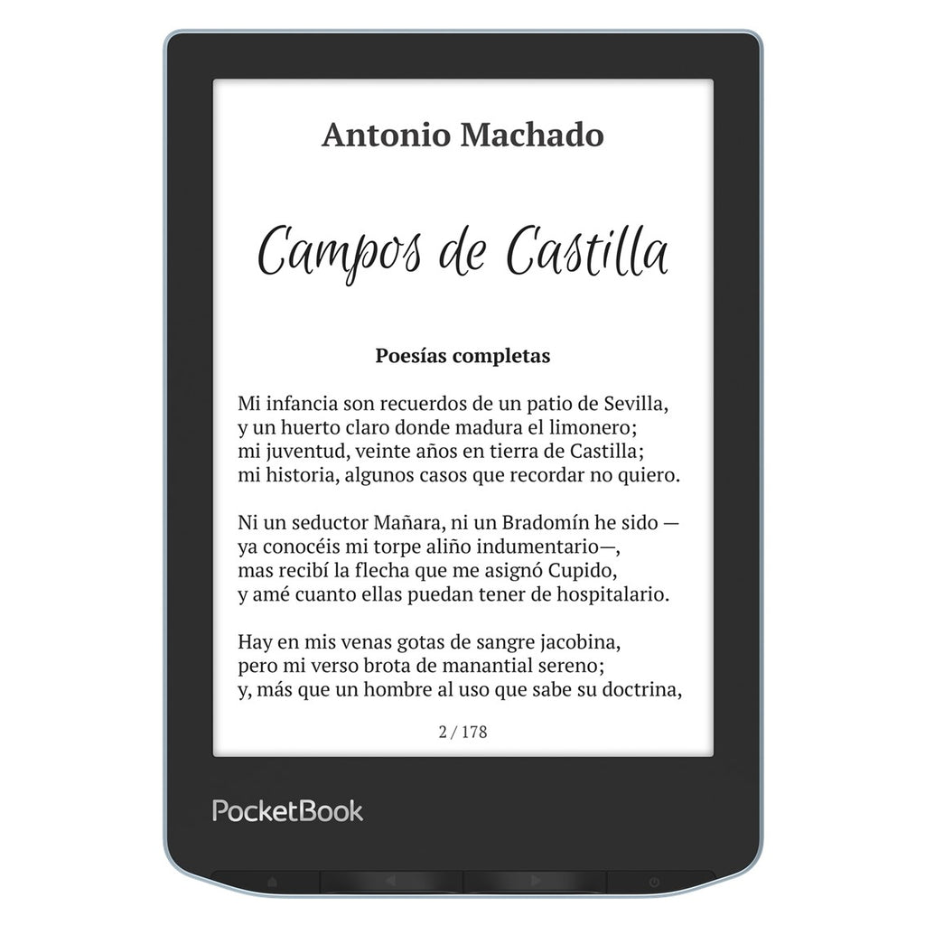 Libro Electronico Ebook Pocketbook Verse 6 Pulgadas 8gb Azul Brillante - Bright Blue