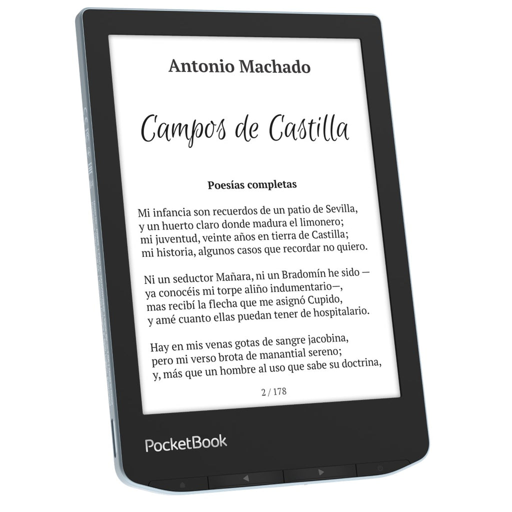 Libro Electronico Ebook Pocketbook Verse 6 Pulgadas 8gb Azul Brillante - Bright Blue
