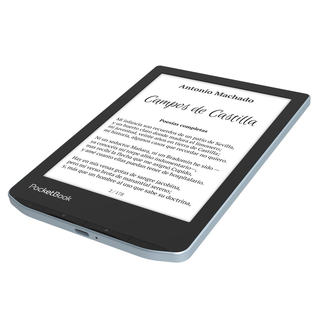 Libro Electronico Ebook Pocketbook Verse 6 Pulgadas 8gb Azul Brillante - Bright Blue