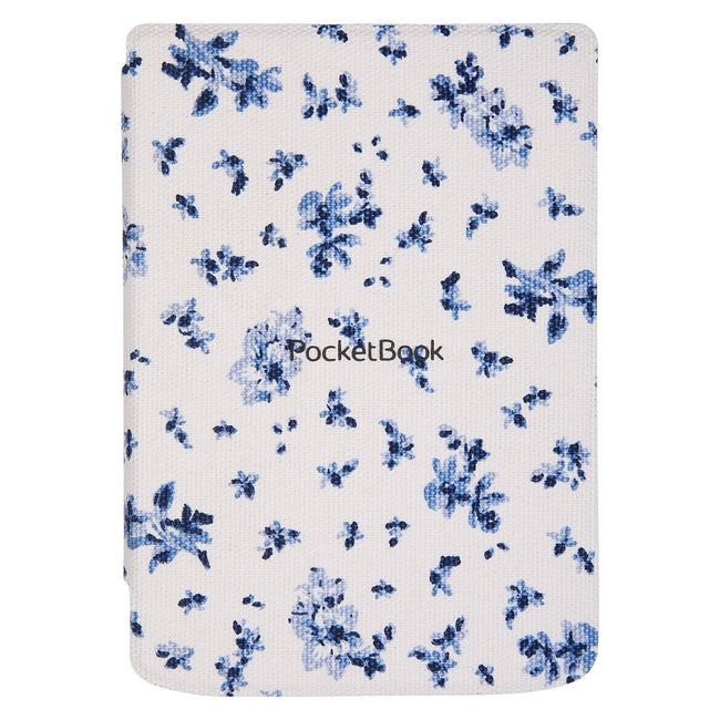 Pocketbook Funda Shell Series Verse + Verse Pro - Patron Flores Blanco Azul Main Image