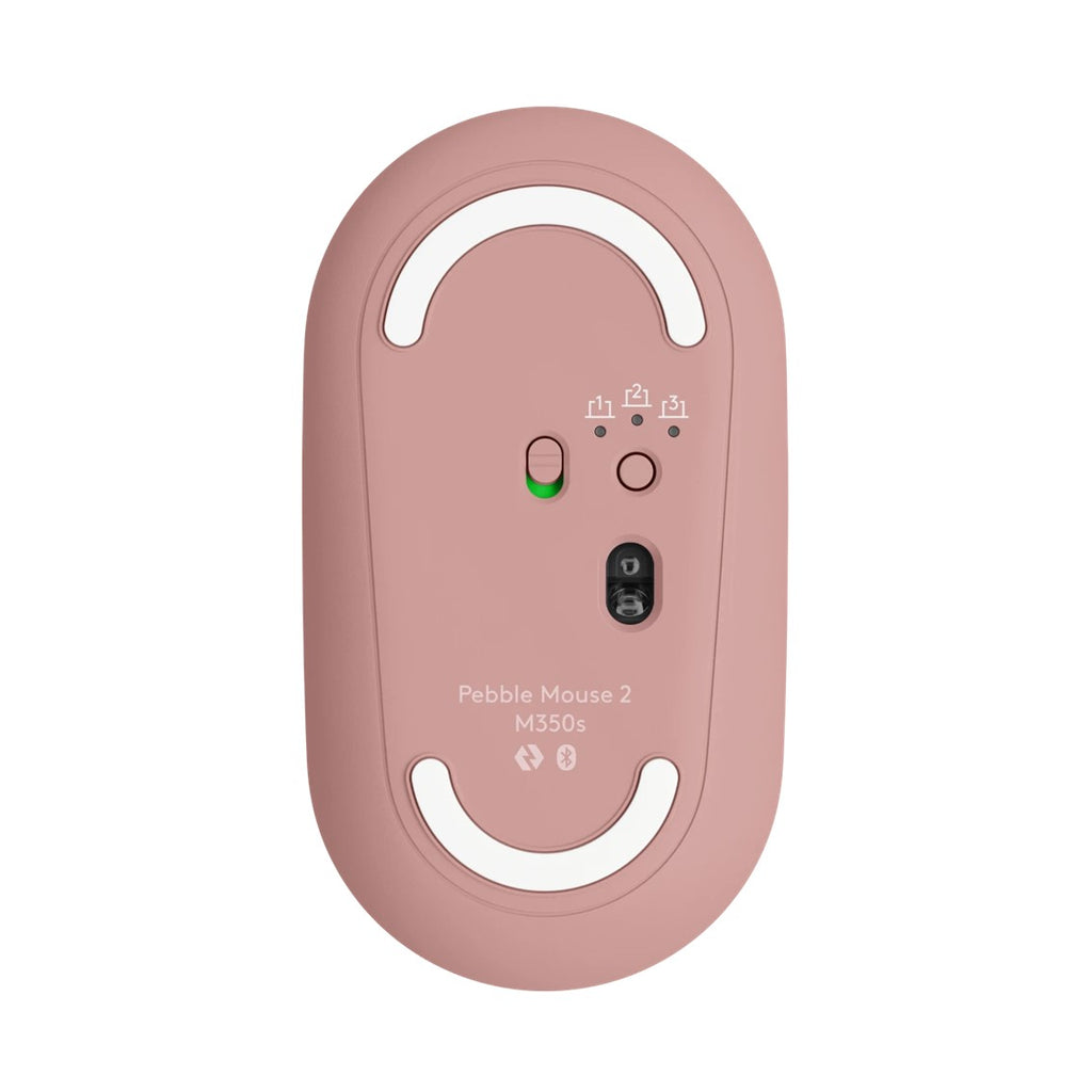 Raton Inalambrico Logitech Pebble Mouse 2 M350s Rosa Bluetooth