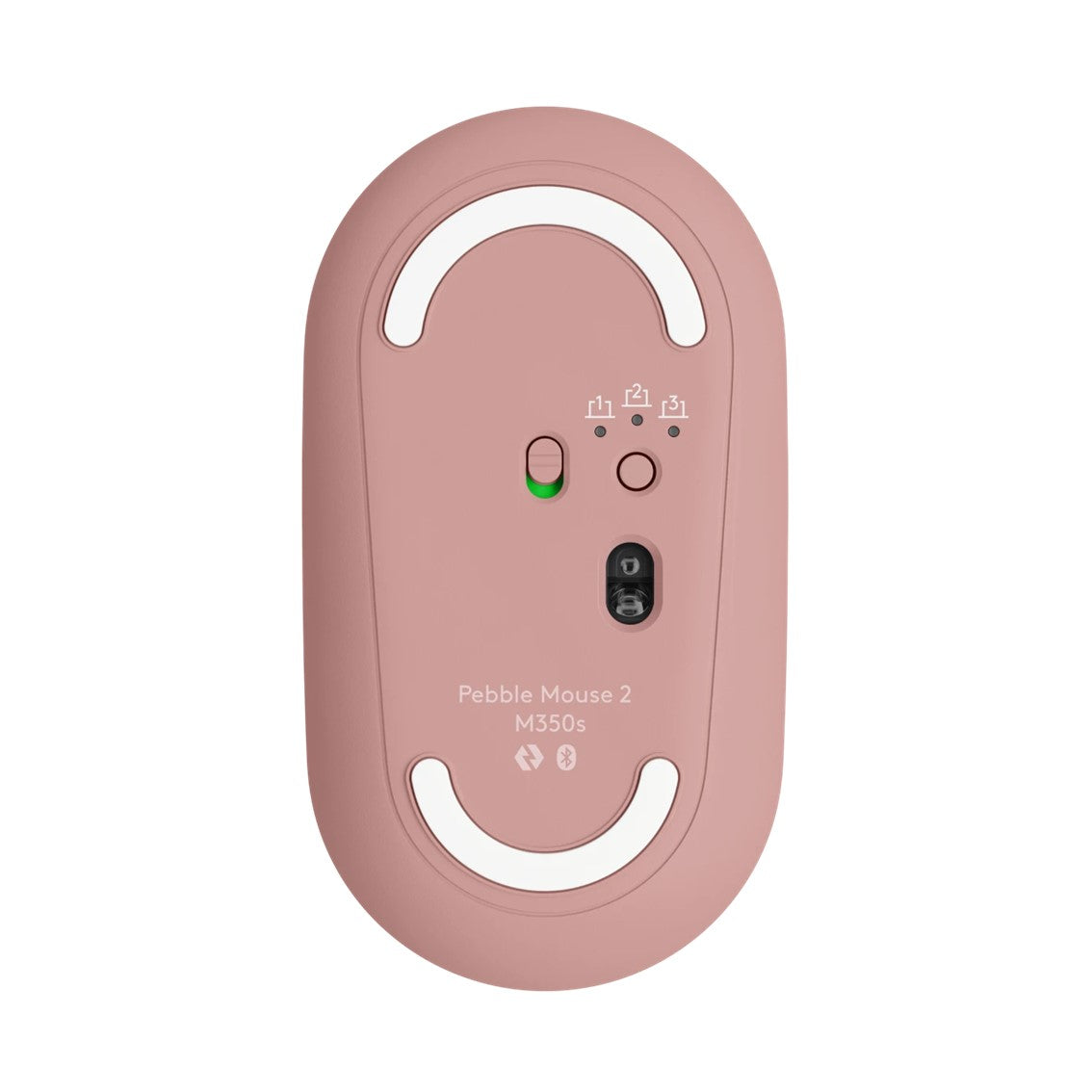 Raton Inalambrico Logitech Pebble Mouse 2 M350s Rosa Bluetooth