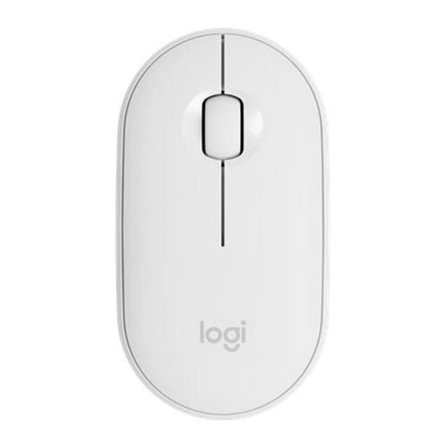 Raton Inalambrico Logitech Pebble Mouse 2 M350s Blanco Bluetooth Hover Image