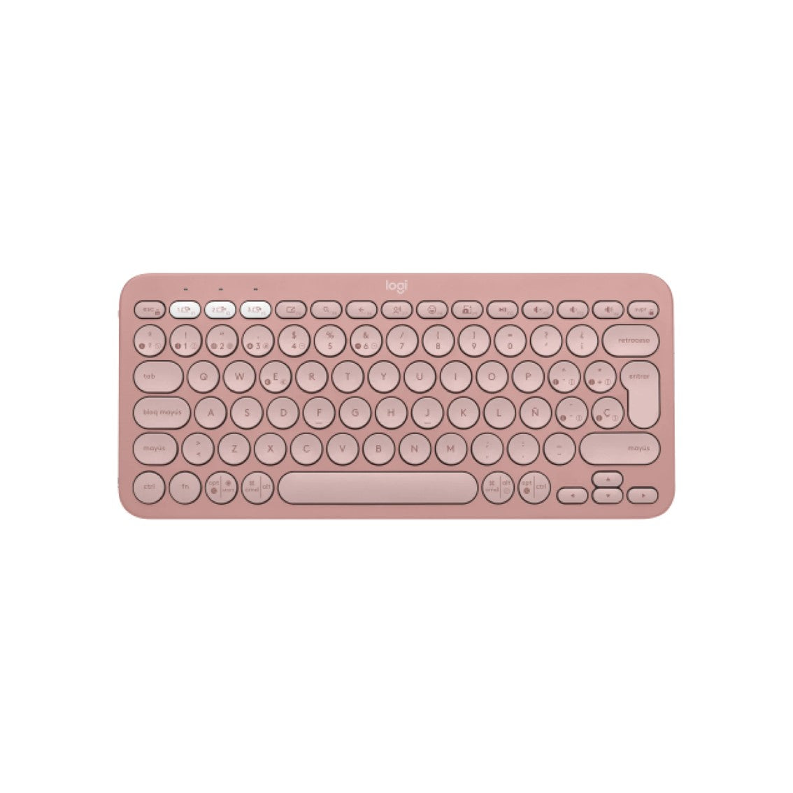 Teclado Logitech Pebble Keys 2 K380s Inalambrico Rosa
