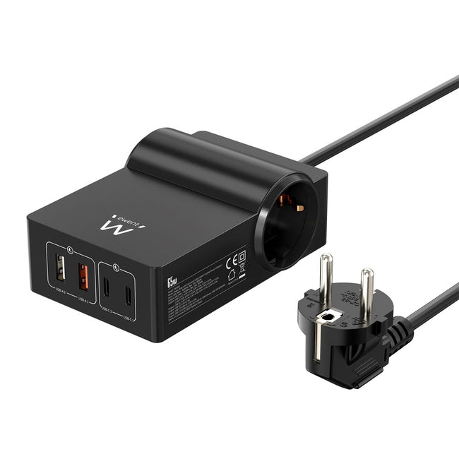 Cargador Ewent Ew3992 65w 2 X Usb Tipo A - 2 X Usb Tipo C Hover Image