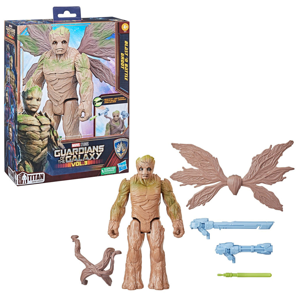 Figura Hasbro Marvel Blast N' Battle Guardianes De La Galaxia Groot