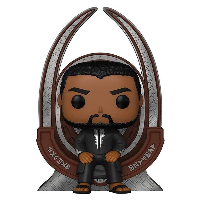 Funko Pop Black Panther Tchalla On Throne (1113) Dlx Exclusivo Hover Image