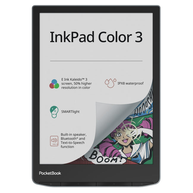 Libro Electronico Ebook Pocketbook Inkpad Color 3 7.8 Pulgadas 32gb - Color Stormy Sea Hover Image