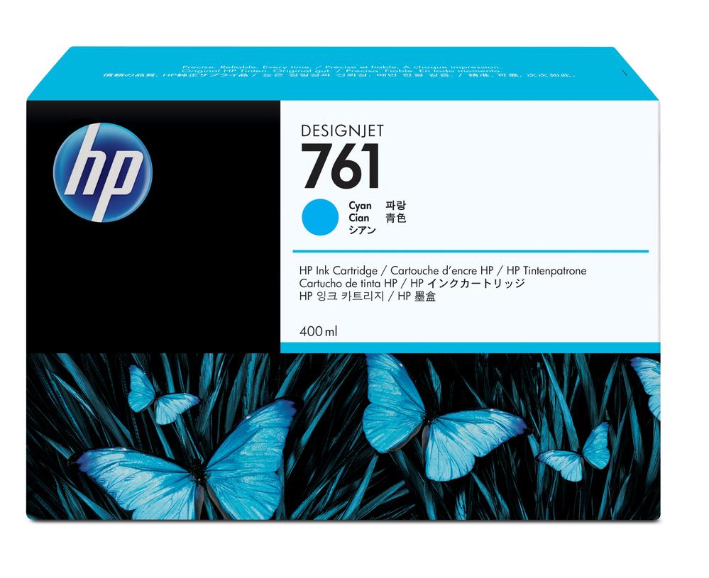 Cartucho Tinta Hp761 Cian 400ml
